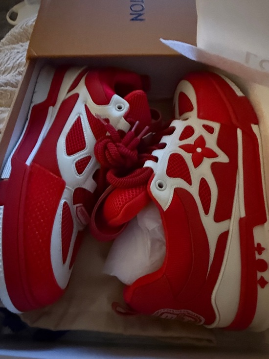 Louis Vuitton Other - Louis Vuitton LV Skate Sneaker Red White size 11 men